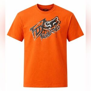NWOT Fox Racing Orange Graphic Tee Size XL